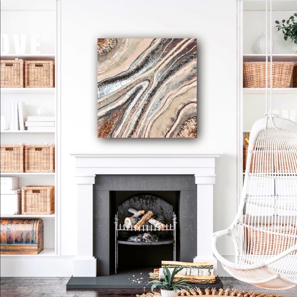 Original sparkly geode art